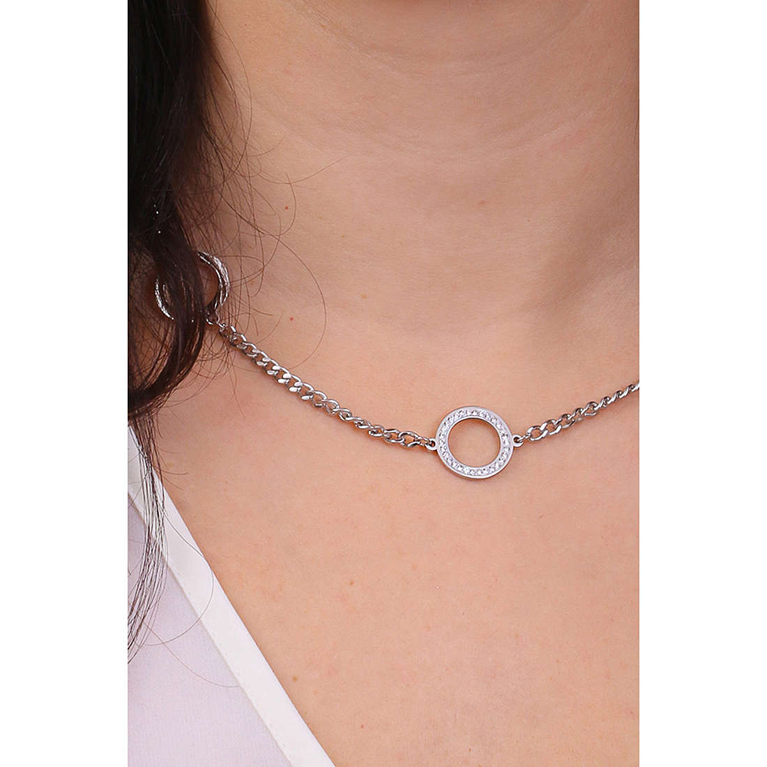 Luca Barra necklaces woman CK1713 wearing