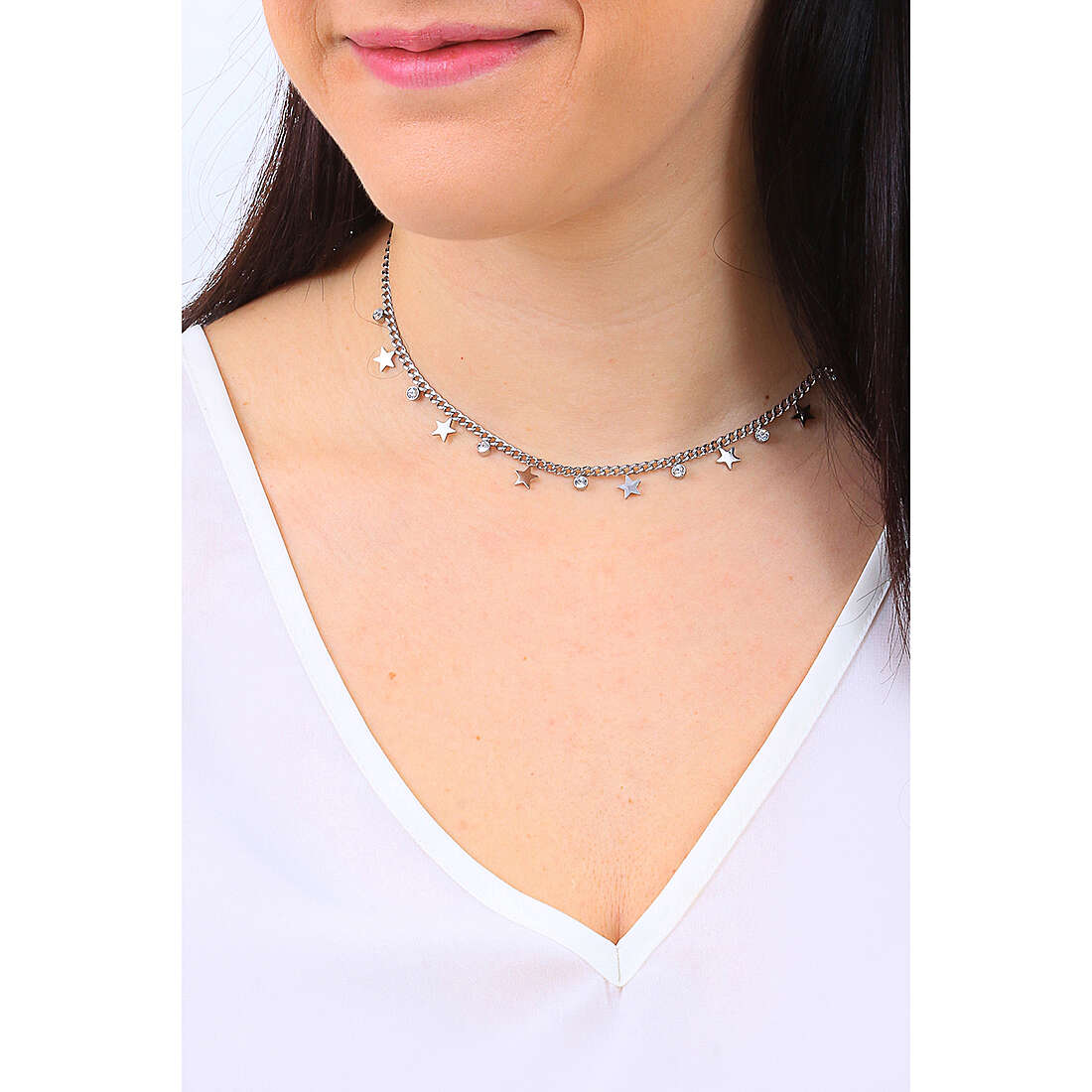 Luca Barra necklaces woman CK1742 wearing