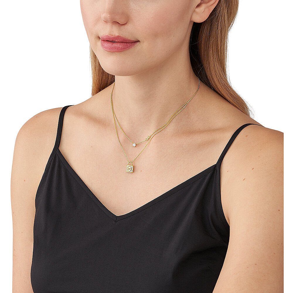 Michael Kors necklaces Kors Mk woman MKC1630AN710 wearing