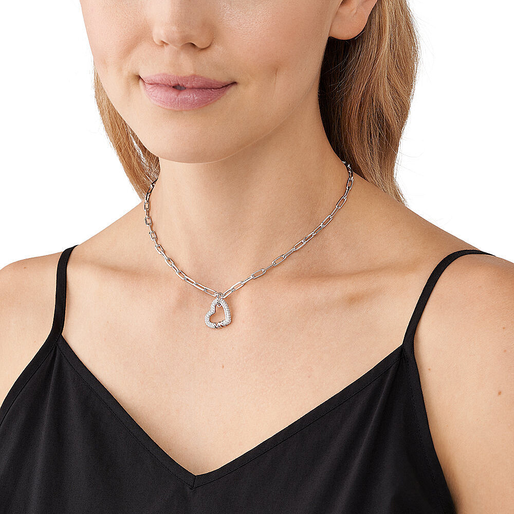 Michael Kors necklaces woman MKC1647CZ040 wearing