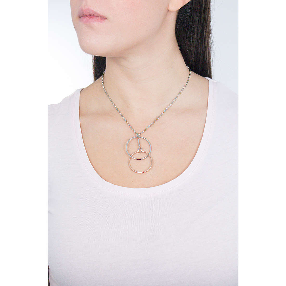 Morellato necklaces Cerchi woman SAKM12 wearing