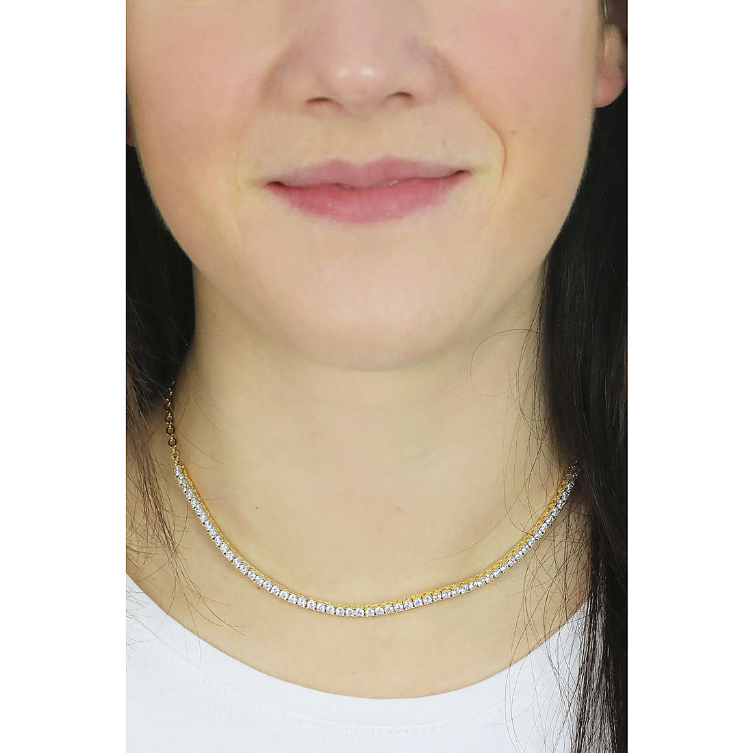 Morellato necklaces Scintille woman SAQF04 wearing
