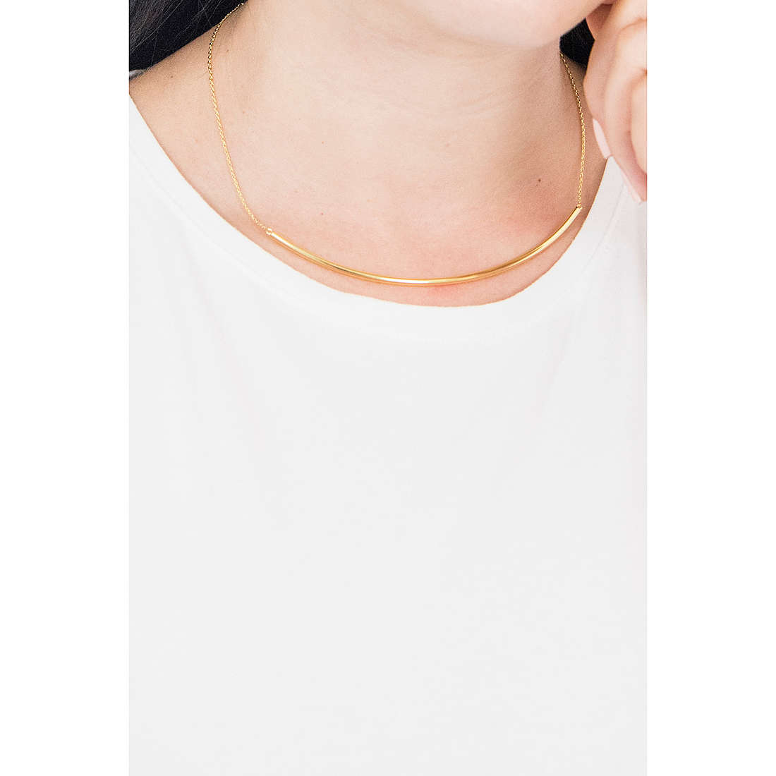 PDPaola necklaces woman CO01-126-U wearing
