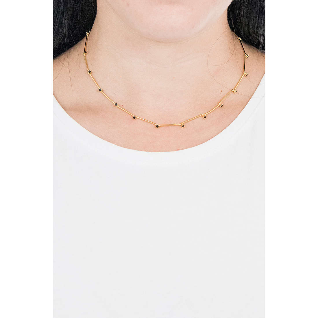 PDPaola necklaces woman CO01-127-U wearing