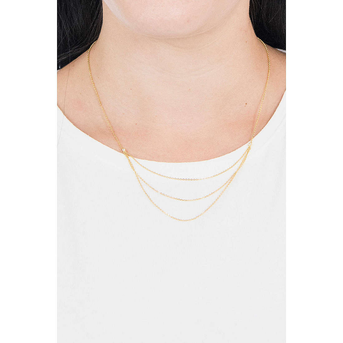 PDPaola necklaces woman CO01-140-U wearing