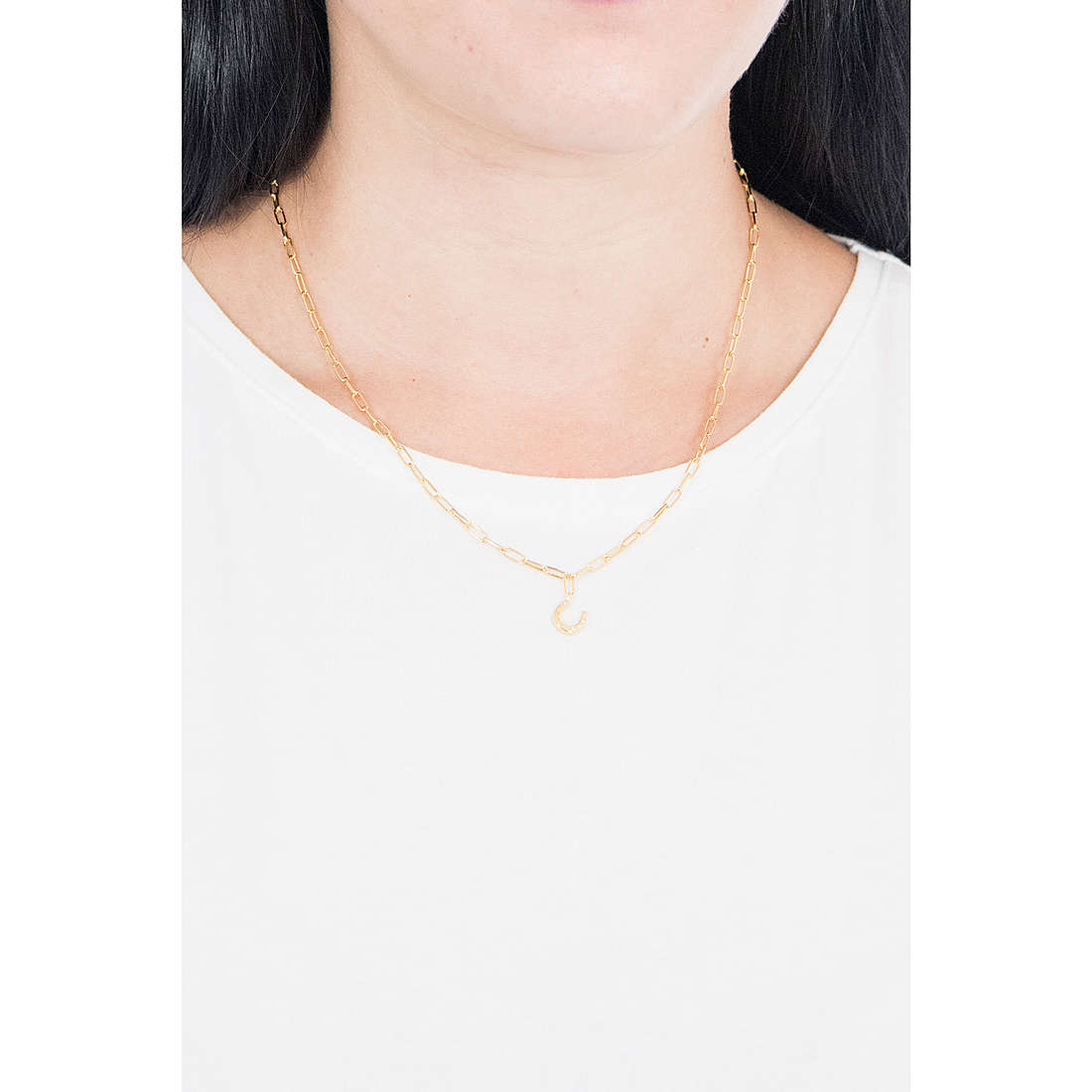 PDPaola necklaces woman CO01-166-U wearing