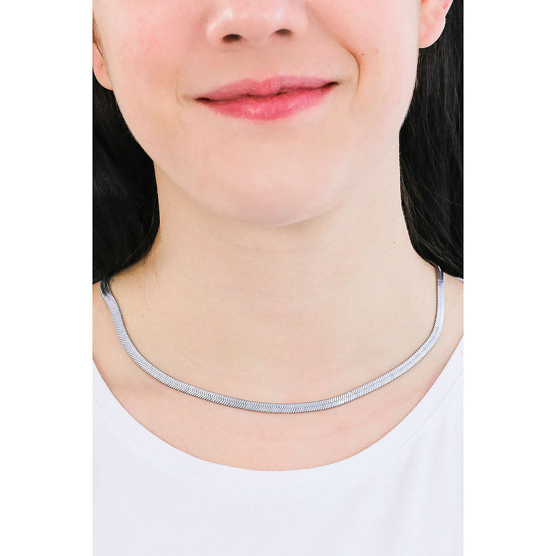 Sagapò necklaces Chunky woman SHK03 wearing
