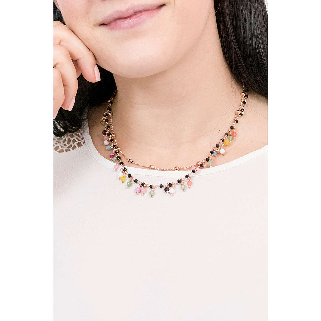 Sovrani necklaces Cristal Magique woman J5585 wearing