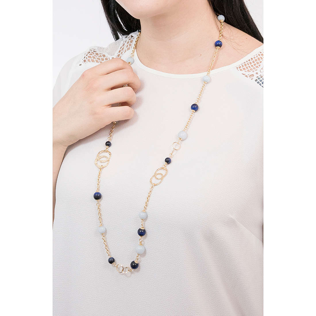 Sovrani necklaces Cristal Magique woman J5703 wearing