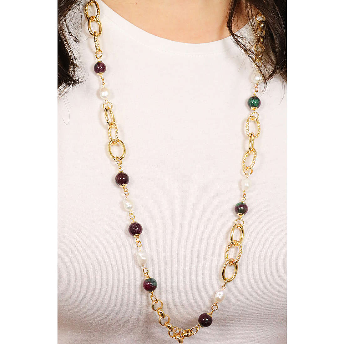 Sovrani necklaces Cristal Magique woman J6400 wearing