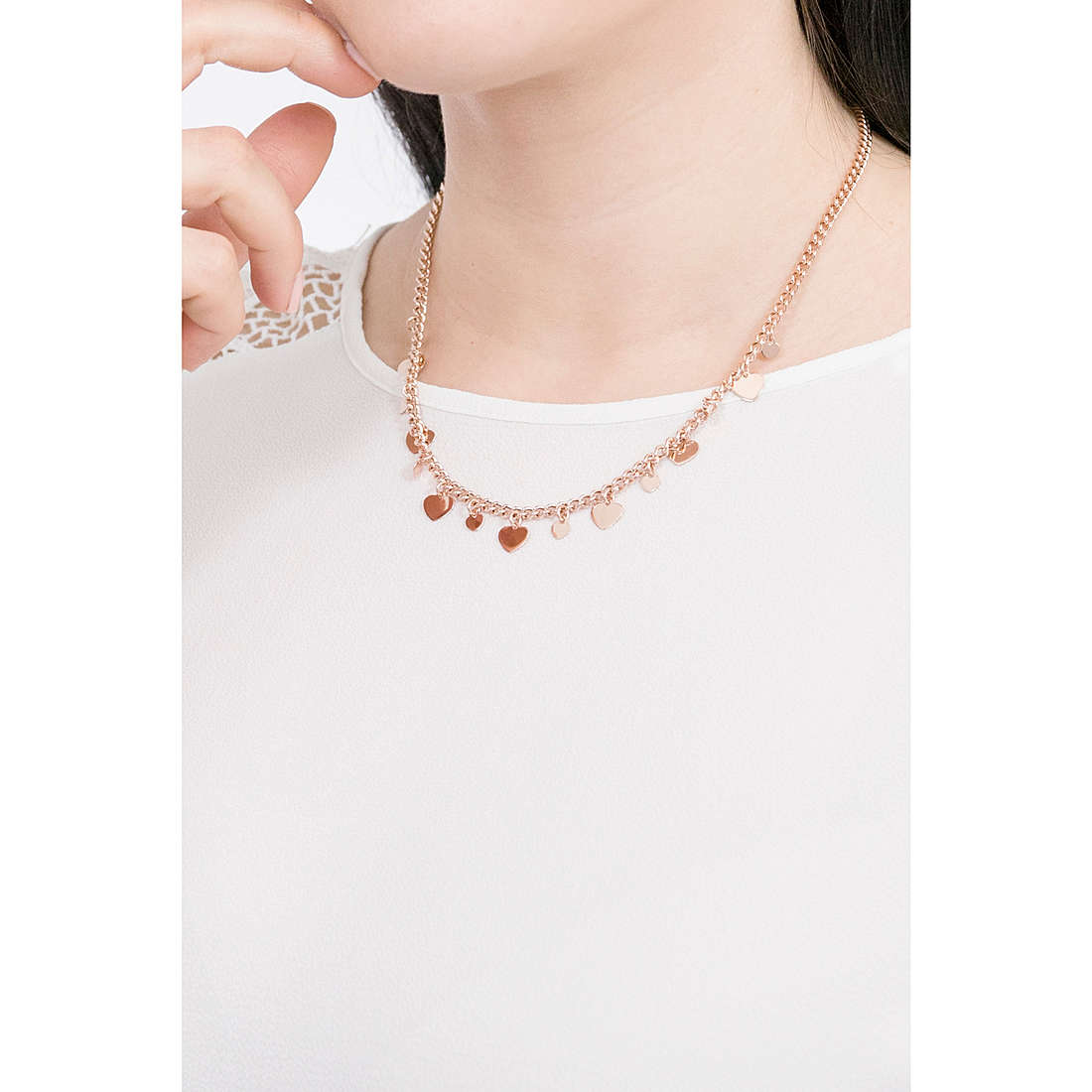 Sovrani necklaces Pure Collection woman J5932 wearing