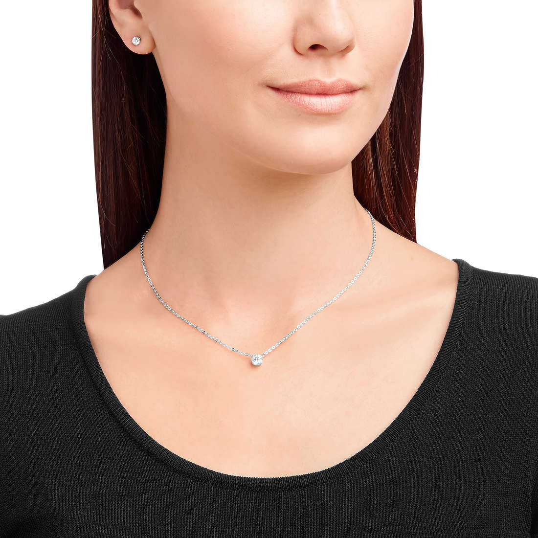 Swarovski necklaces Attract woman 5113468 wearing