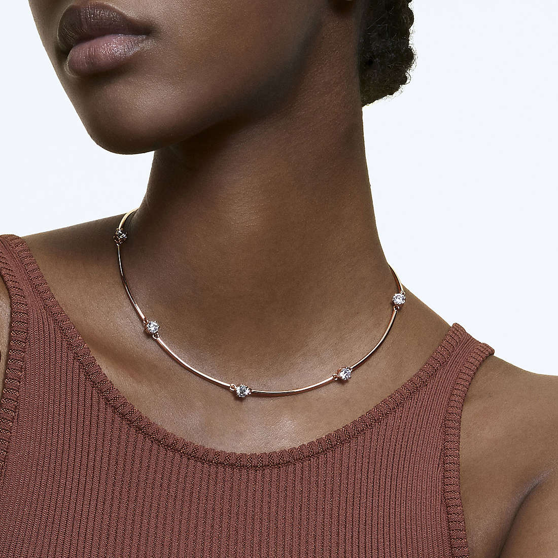 Swarovski necklaces Constella woman 5609710 wearing