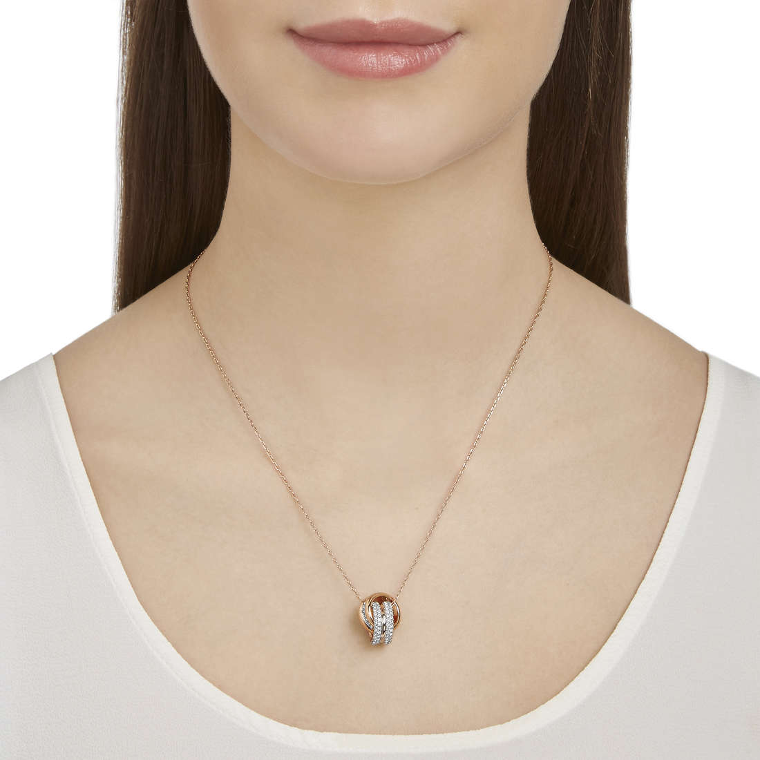 Swarovski necklaces Further woman 5240525 wearing