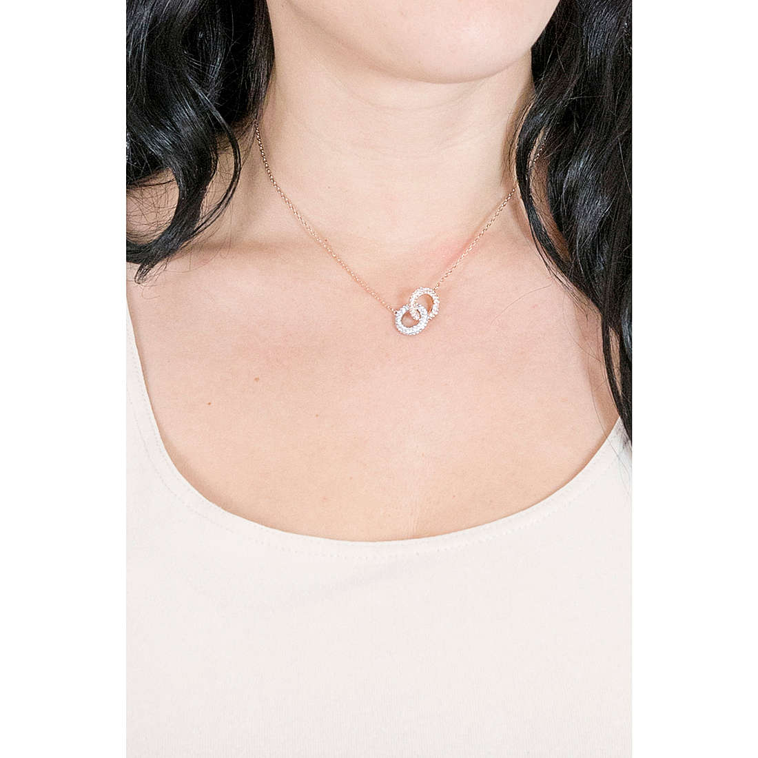 Swarovski necklaces Stone woman 5414999 wearing