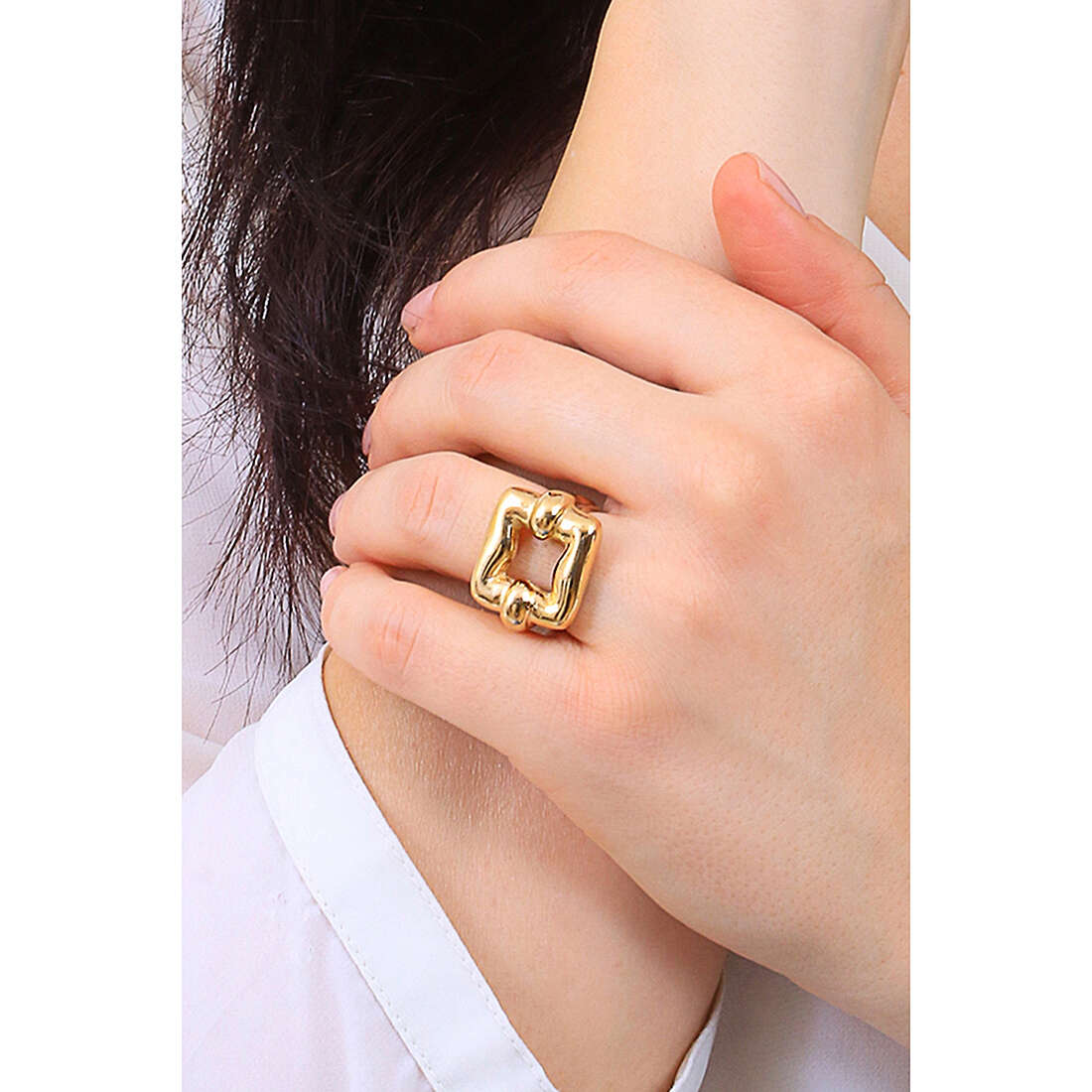 UnoDe50 rings magnetic woman ANI0738ORO00012 wearing