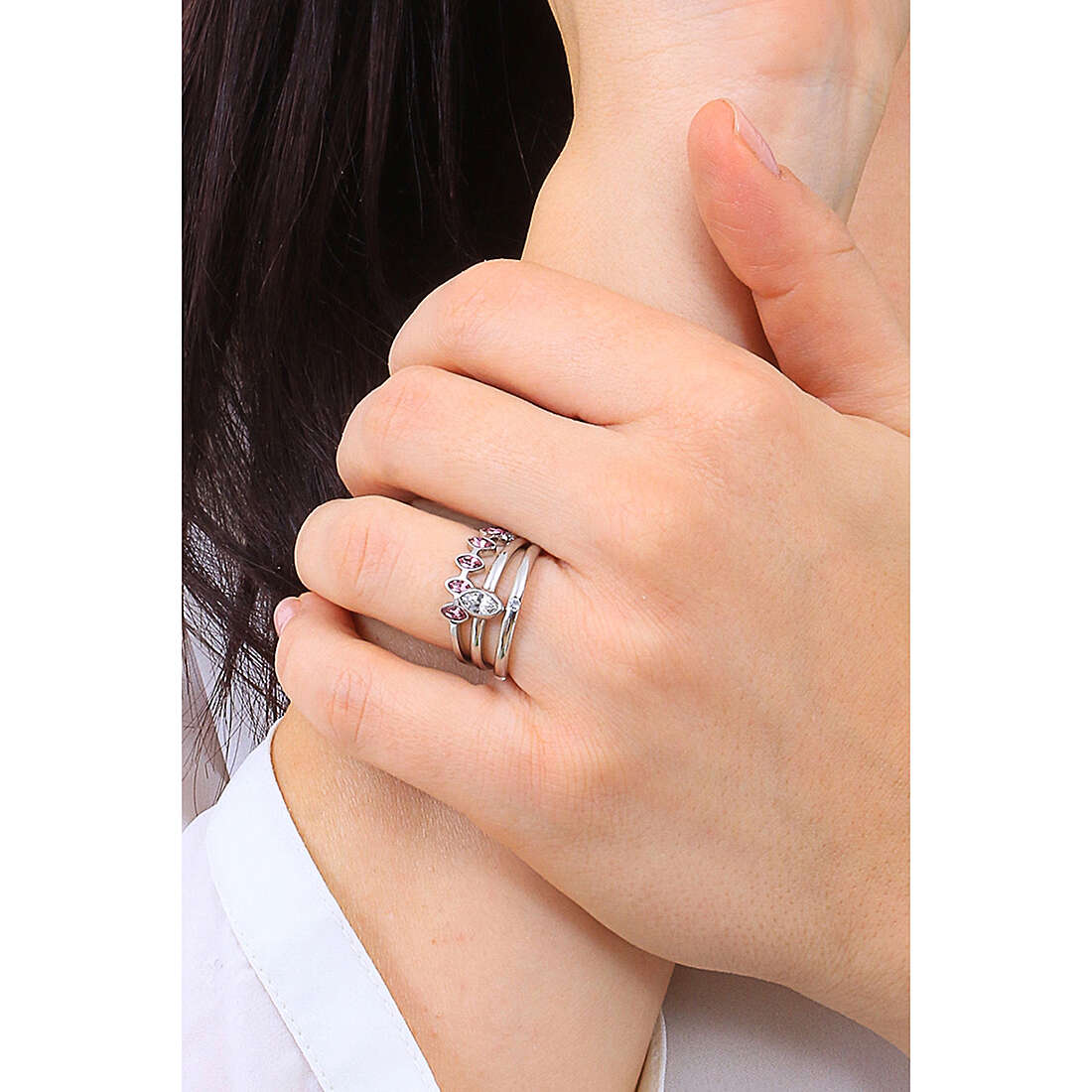 Brosway rings Symphonia woman BYM93A wearing