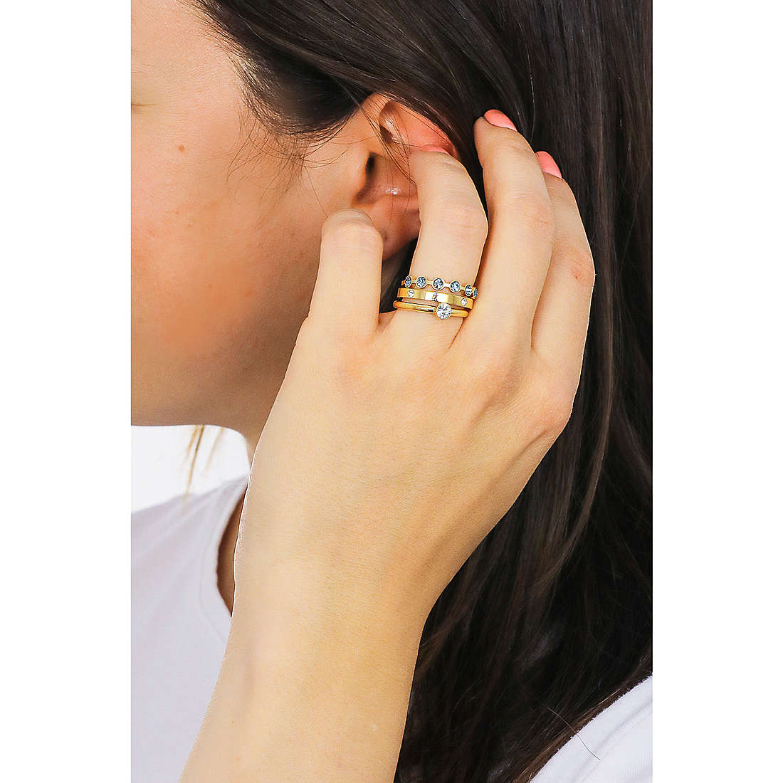 Brosway rings Symphonia woman BYM94A wearing