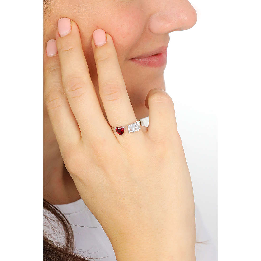 GioiaPura rings Amore Eterno woman INS028AN241RHRO wearing