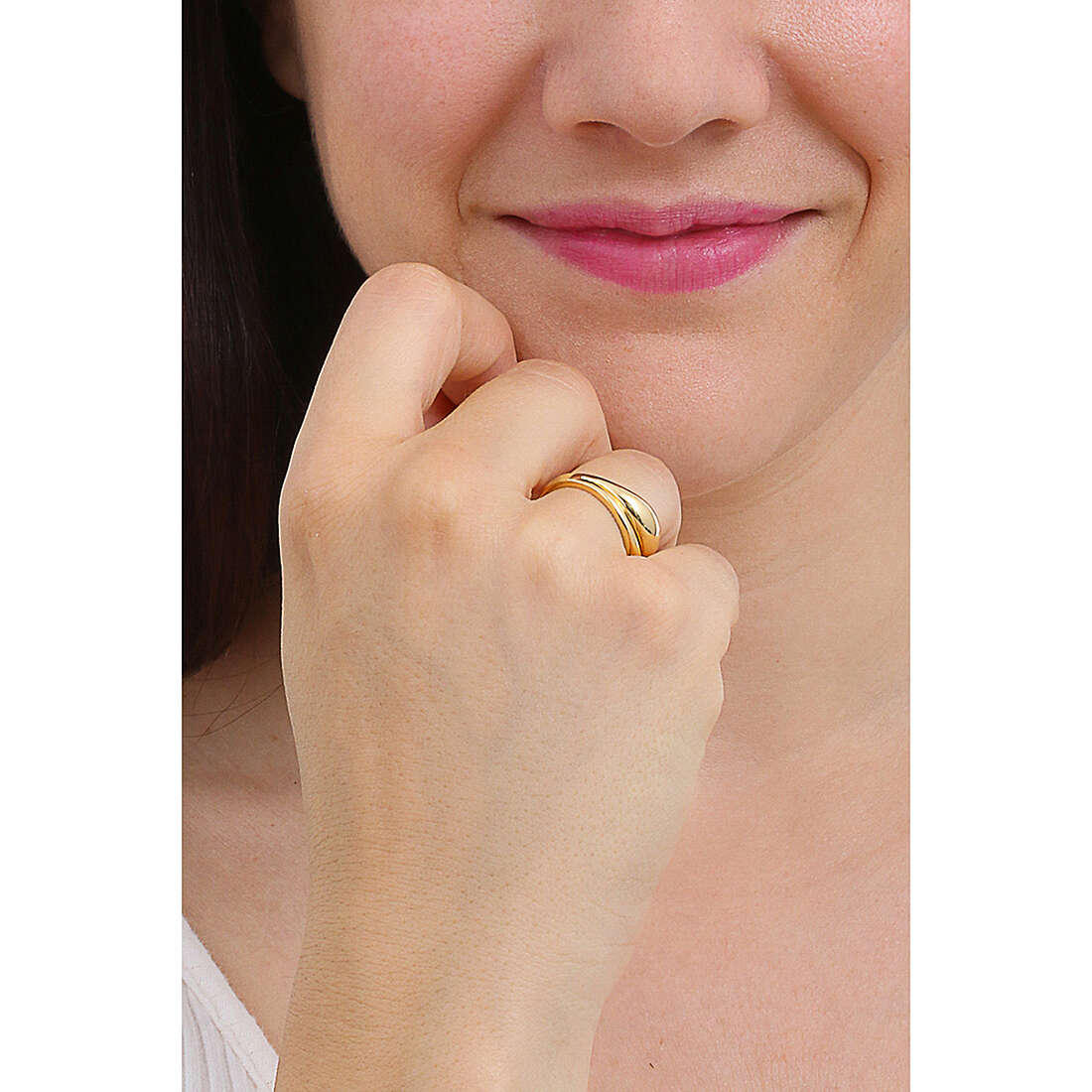 PDPaola rings New Essentials woman AN01-906-12 wearing