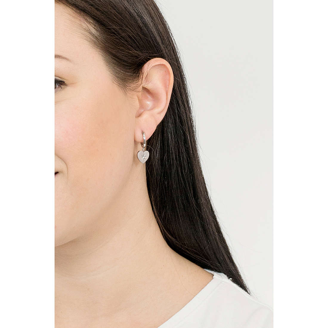 Brosway earrings Chakra woman BHKE013 wearing