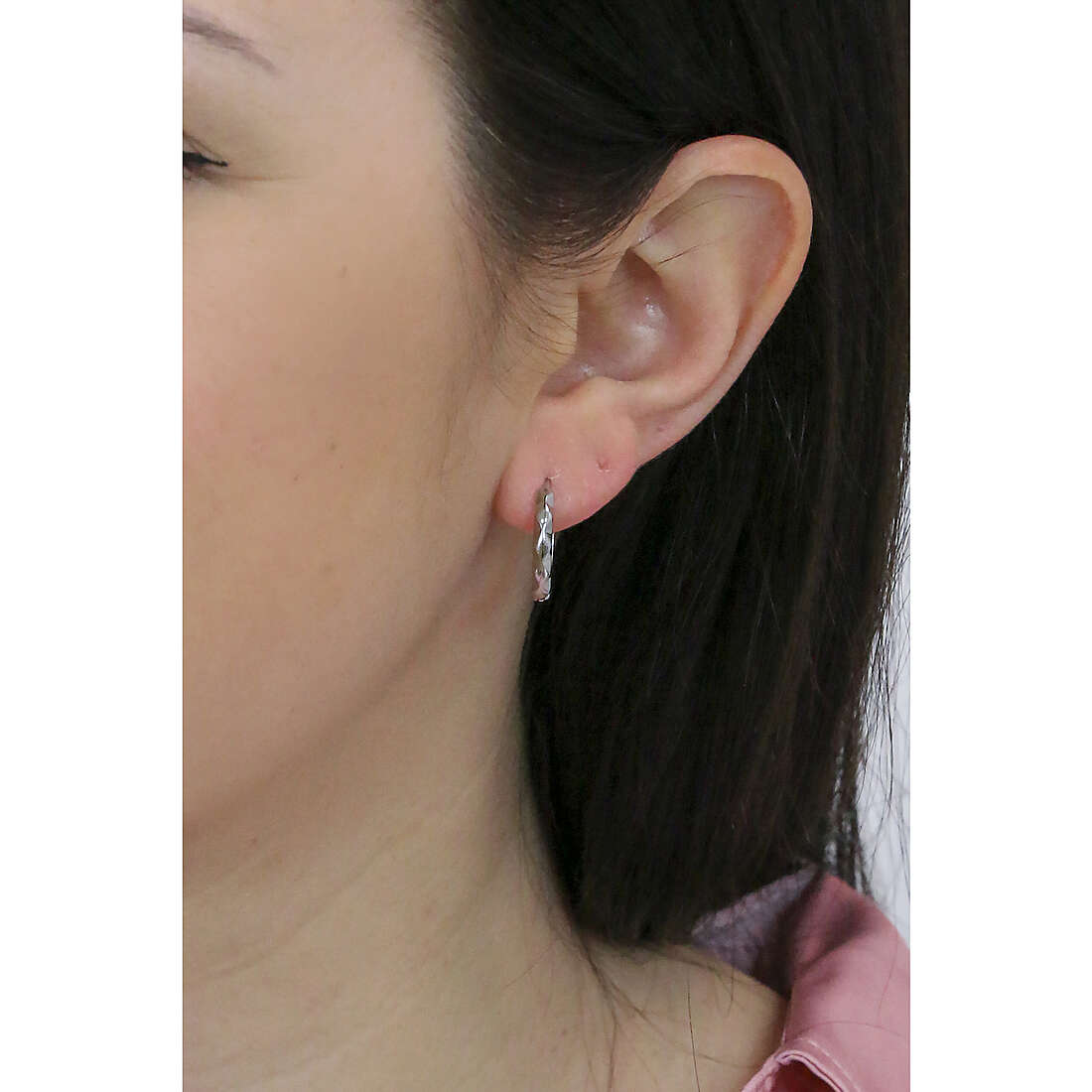 Brosway earrings Chakra woman BHKE139 wearing