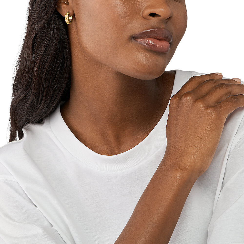 Diesel earrings Single Pendant woman DX1417710 wearing