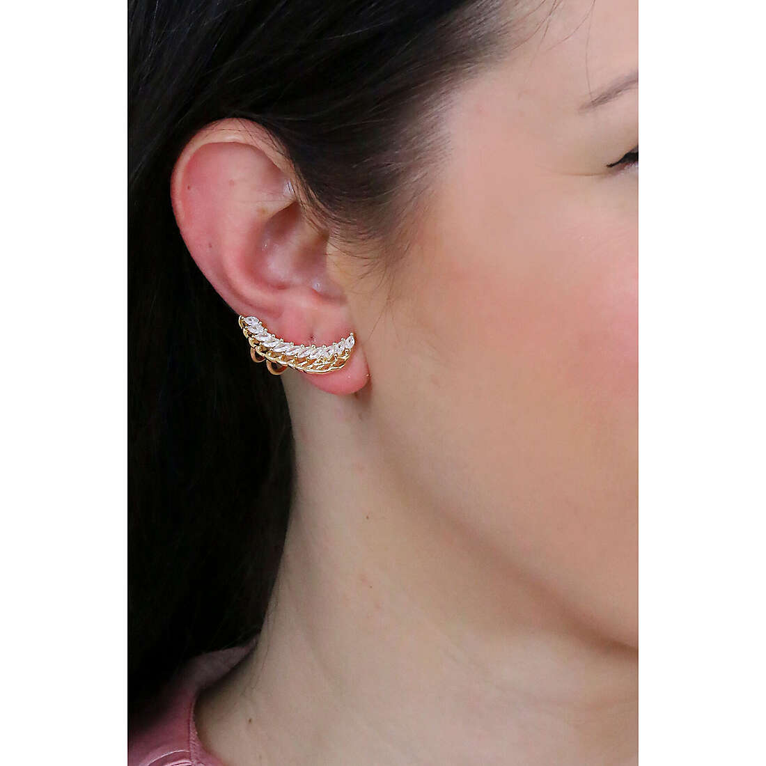 GioiaPura earrings woman ST67091-ORBI wearing