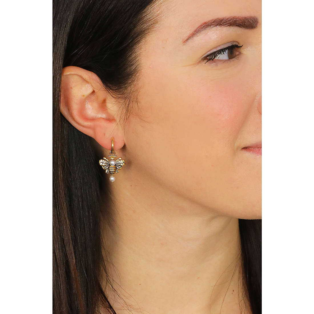 Liujo earrings Tropical Dream woman LJ1631 wearing