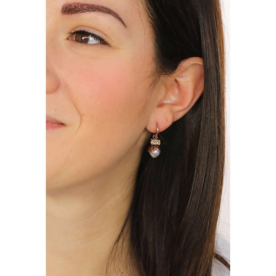 Liujo earrings Tropical Dream woman LJ1635 wearing