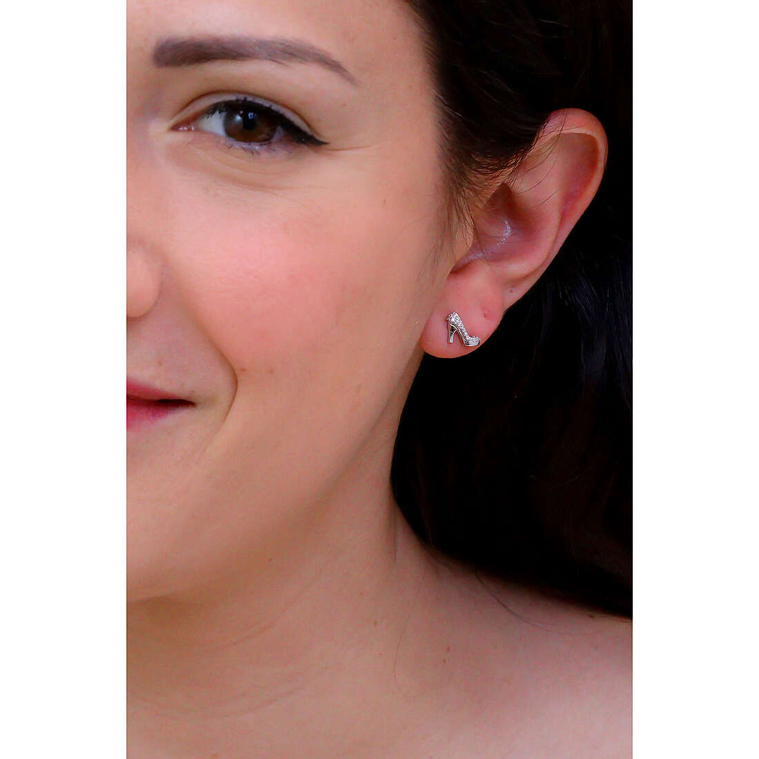 Rosato earrings Storie woman RZO021R wearing