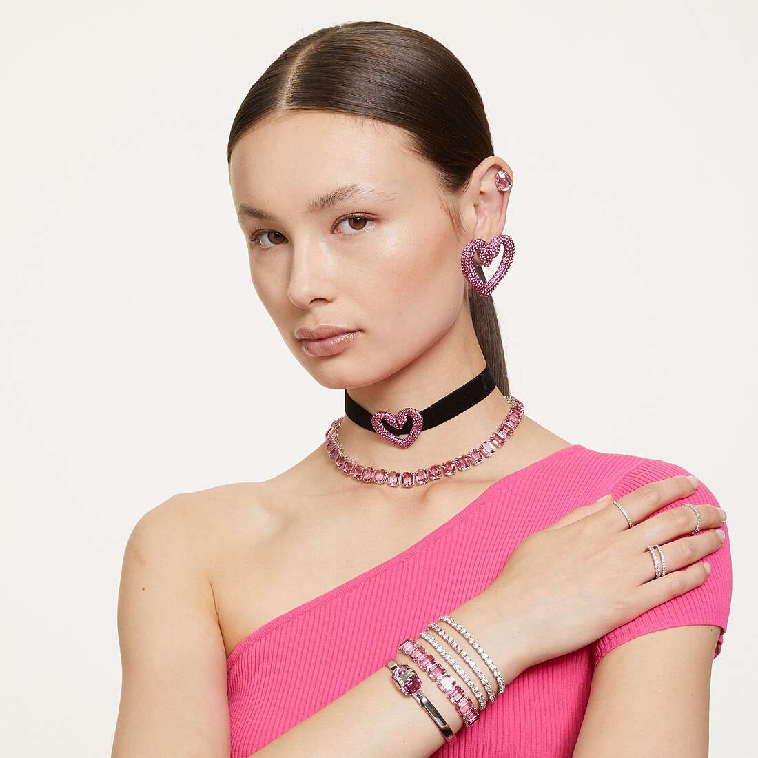 Swarovski bracelets Matrix woman 5660917 wearing