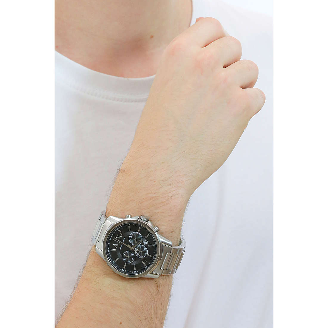 Armani Exchange chronographs man AX1720 wearing