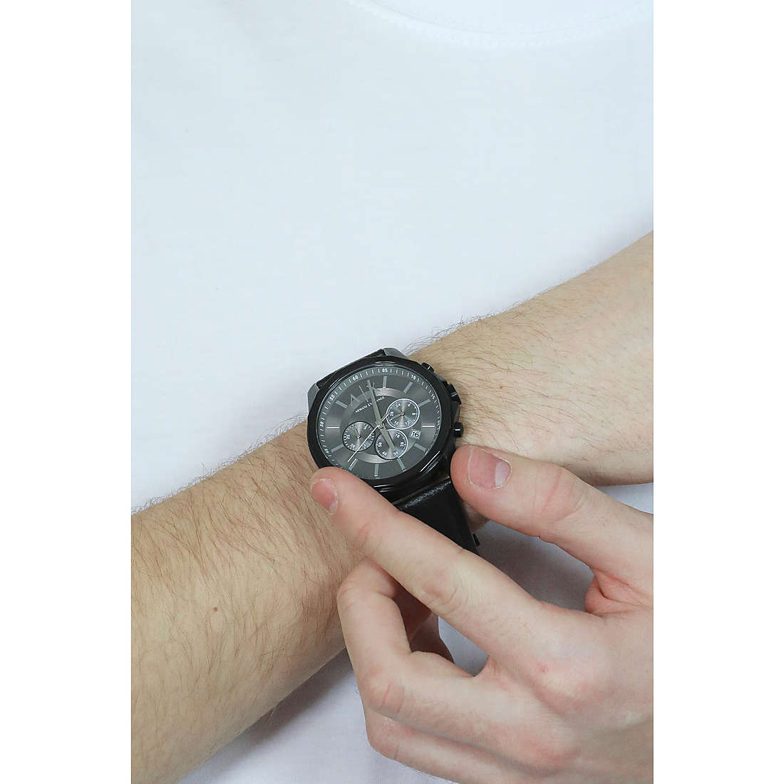 Armani Exchange chronographs man AX1724 wearing