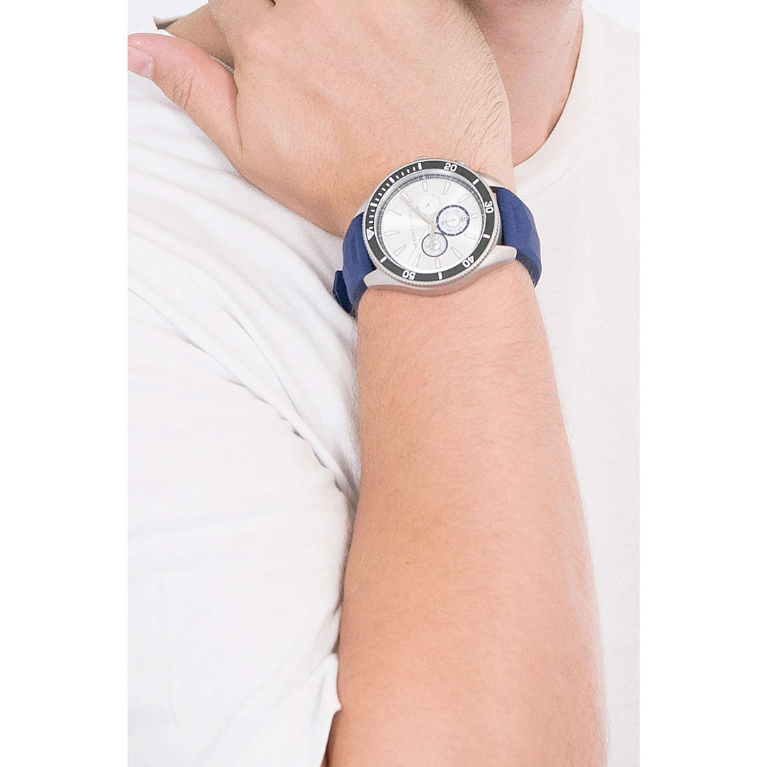 Armani Exchange chronographs man AX1838 wearing