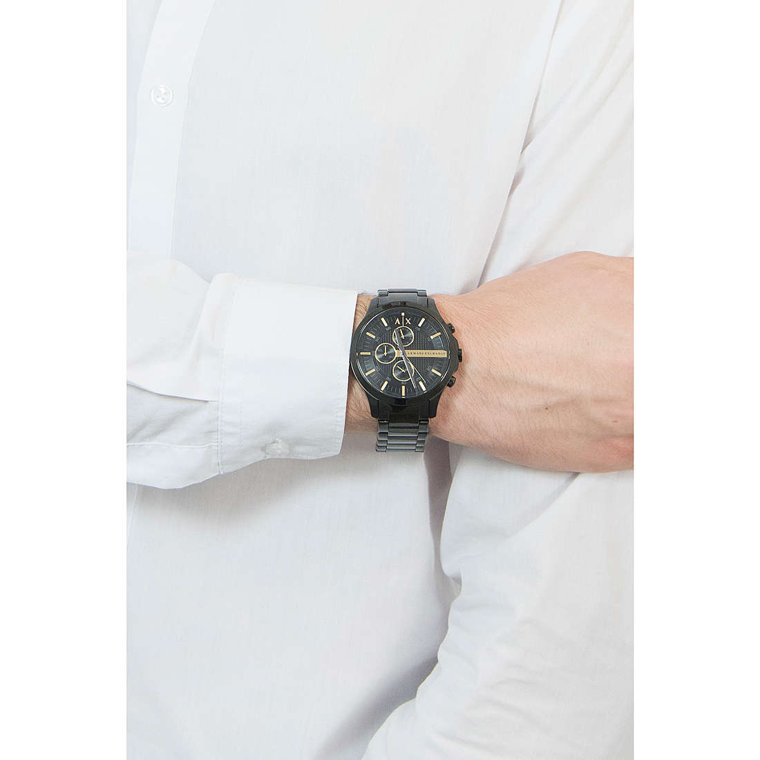 Armani Exchange chronographs Hampton man AX2164 wearing