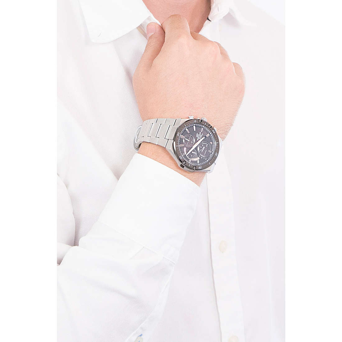 Casio chronographs Edifice man EFS-S560DB-1AVUEF wearing