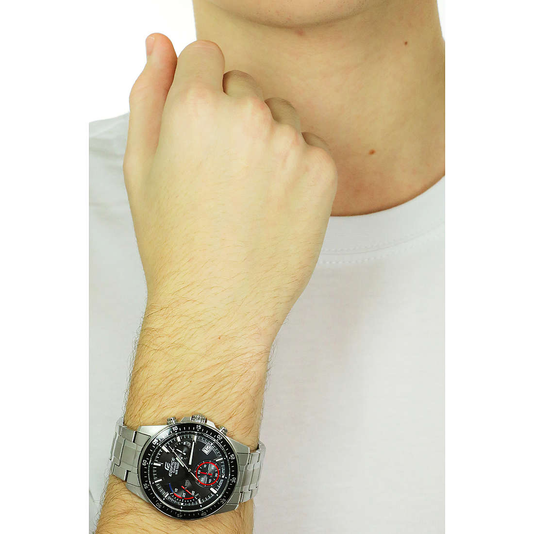 Casio chronographs Edifice man EFV-540D-1AVUEF wearing