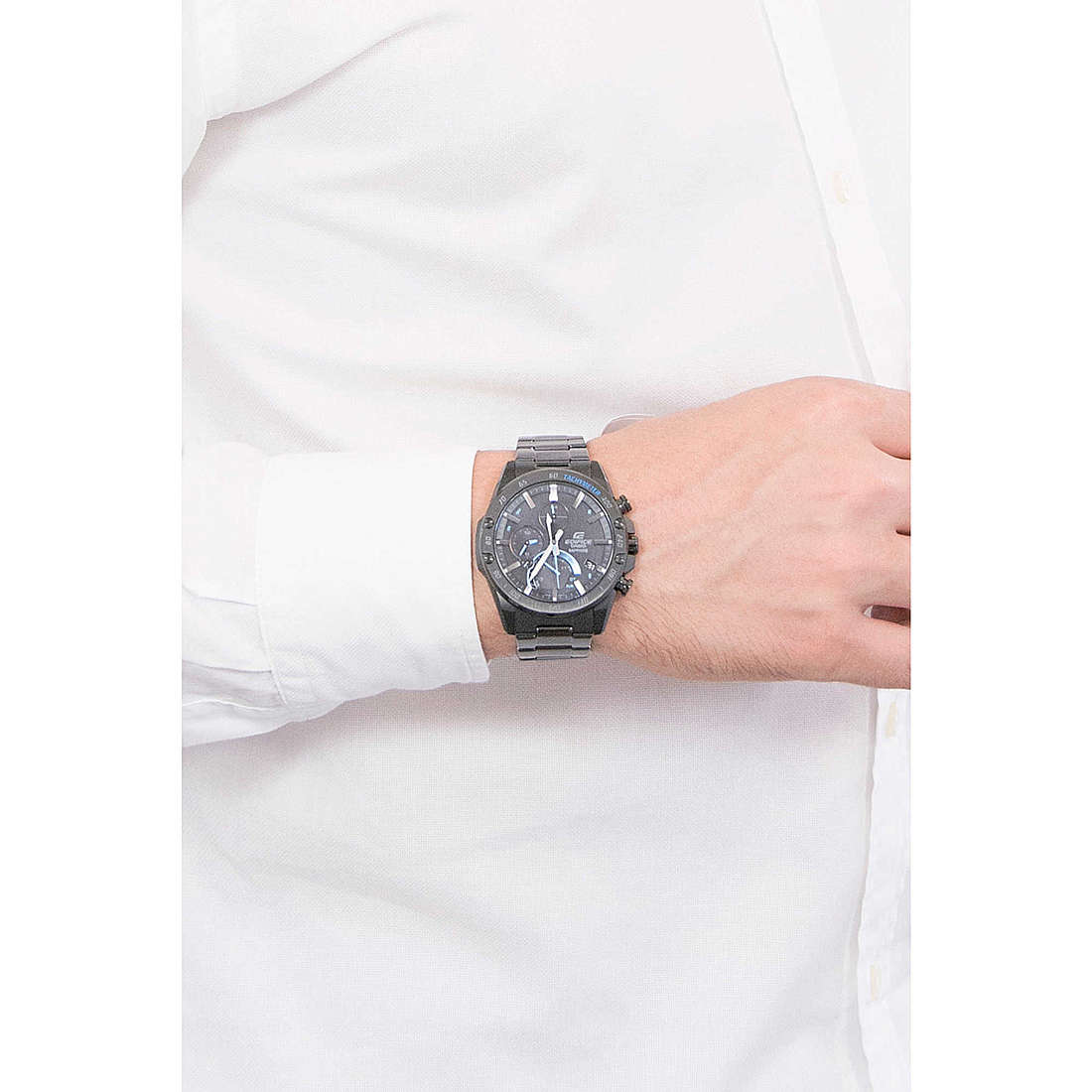Casio chronographs Edifice man EQB-1000XDC-1AER wearing