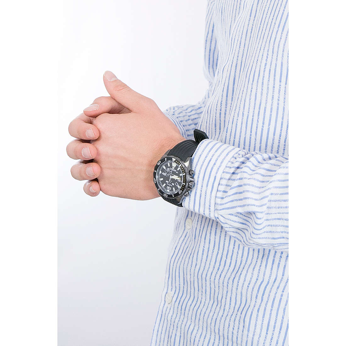 Citizen chronographs Of Collection man AT2437-13E wearing