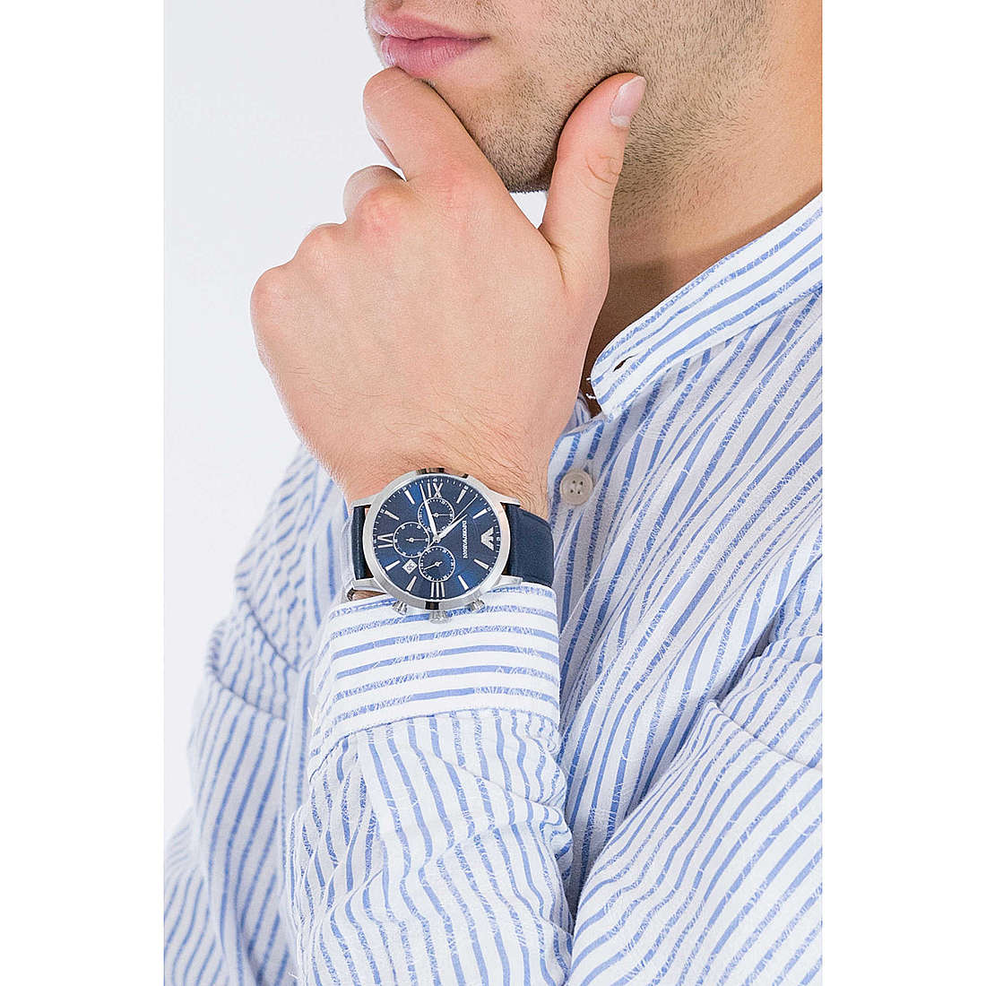 Emporio Armani chronographs man AR11226 wearing