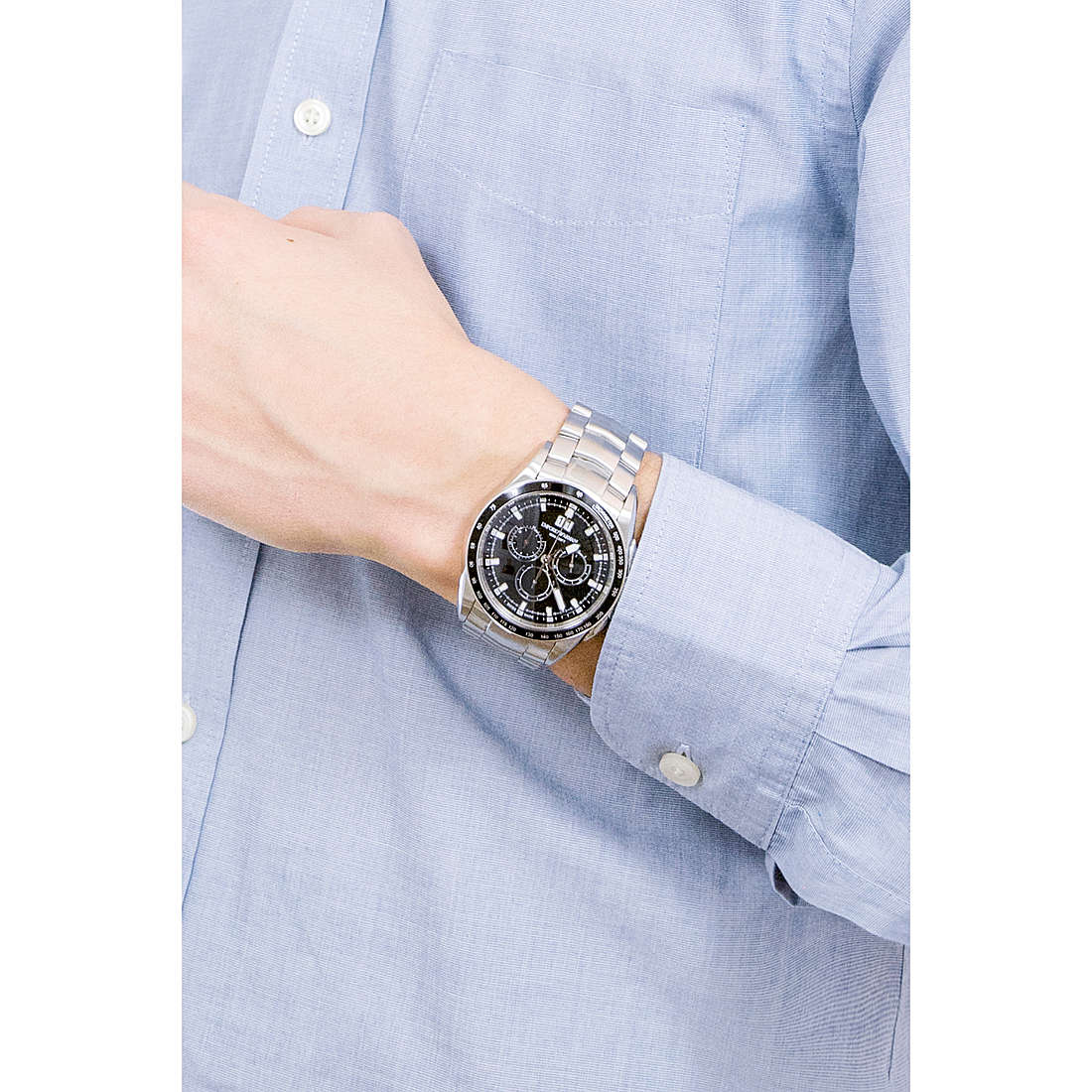 Emporio Armani Swiss chronographs man ARS9100 wearing