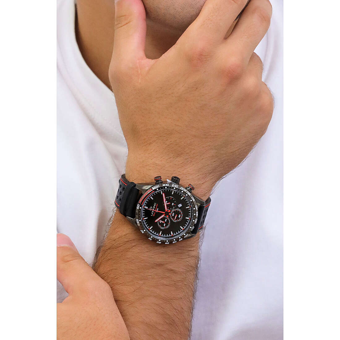 Lorenz chronographs Granpremio man 030226AA wearing