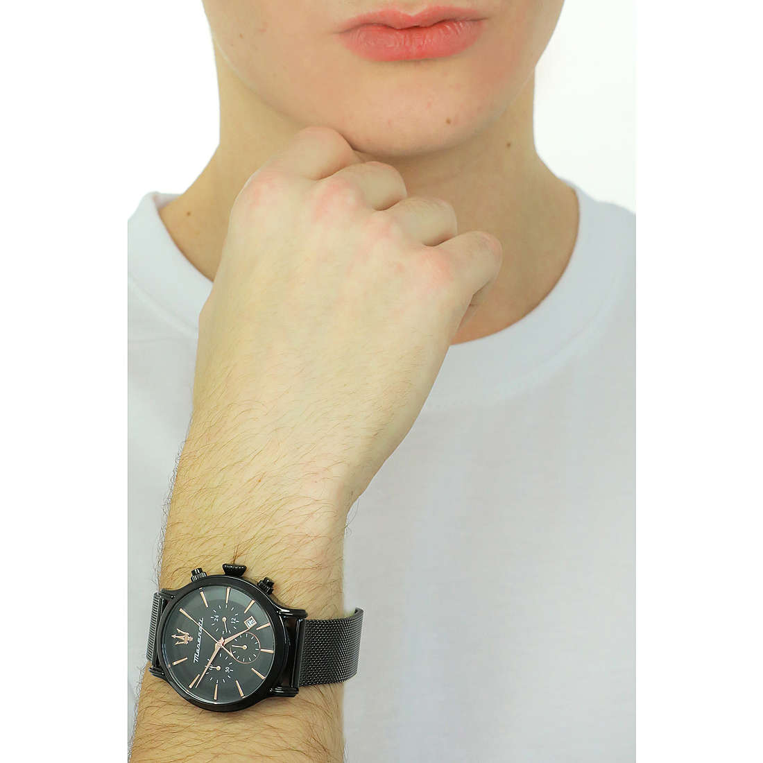 Maserati chronographs Epoca man R8873618013 wearing