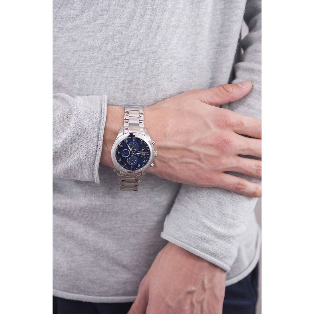 Maserati chronographs Traguardo man R8853112505 wearing
