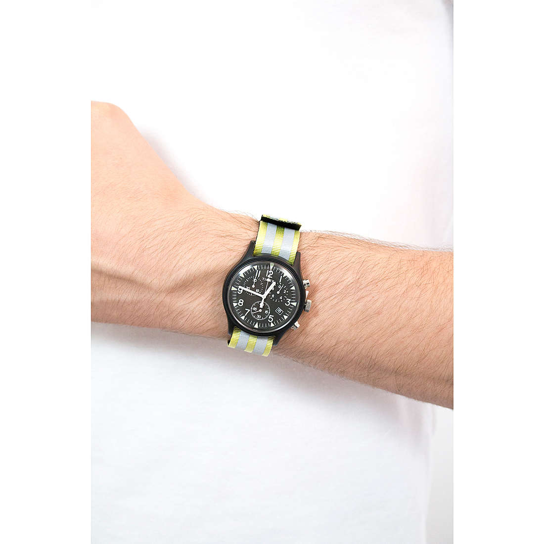 Timex chronographs Mk1 man TW2R81400 photo wearing