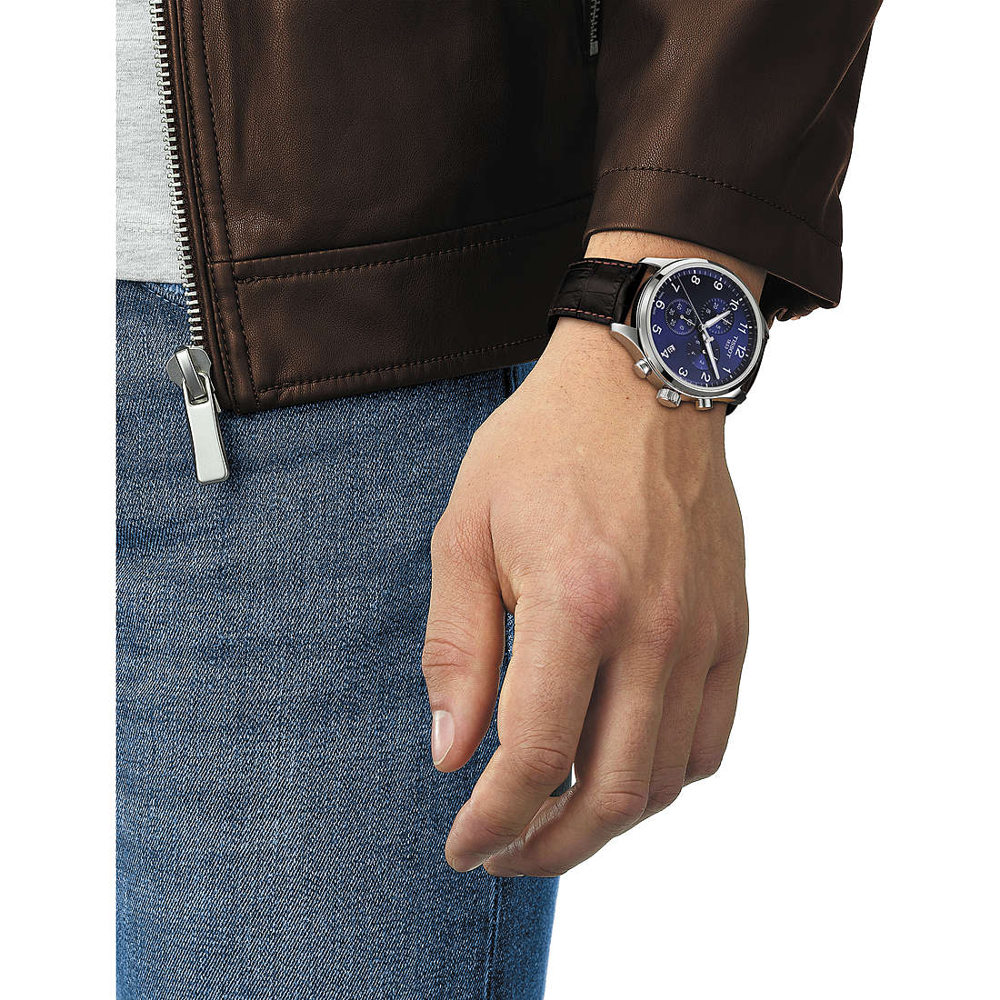 Tissot chronographs T-Sport man T1166171604700 wearing