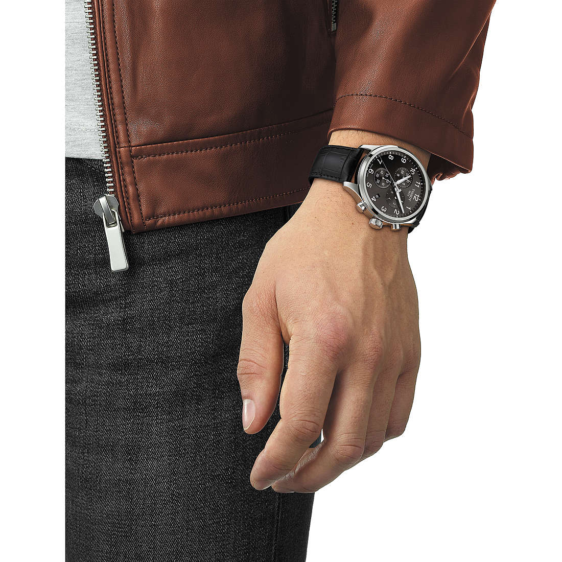 Tissot chronographs T-Sport man T1166171605700 wearing
