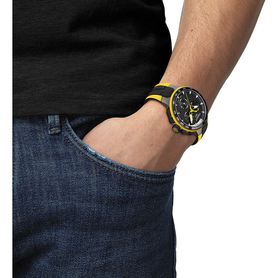 Tissot chronographs man T1114173720100 wearing