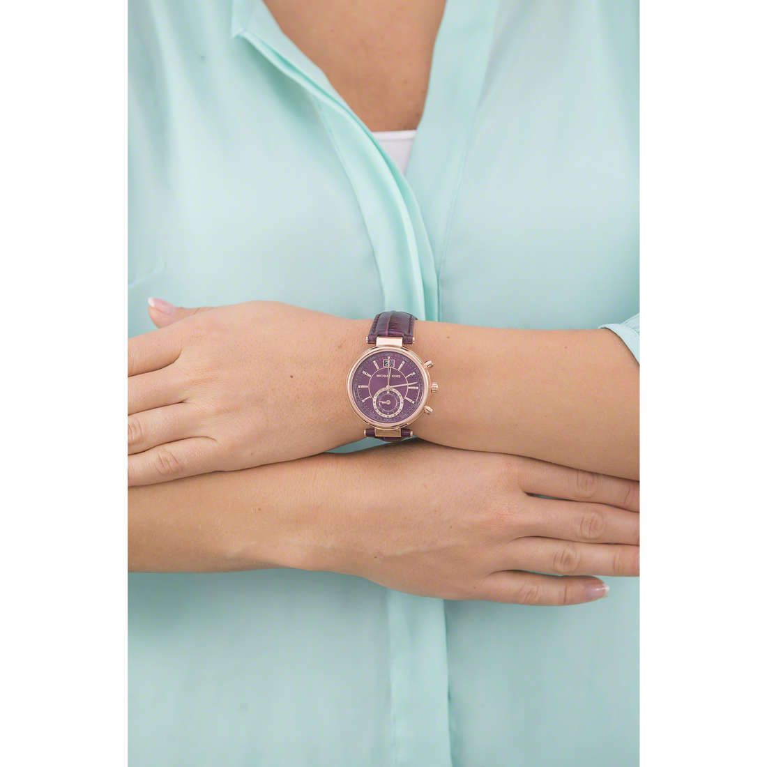 Michael Kors chronographs woman MK2580 wearing